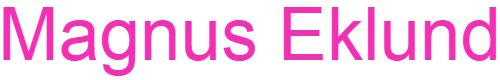 Magnus Eklund logo